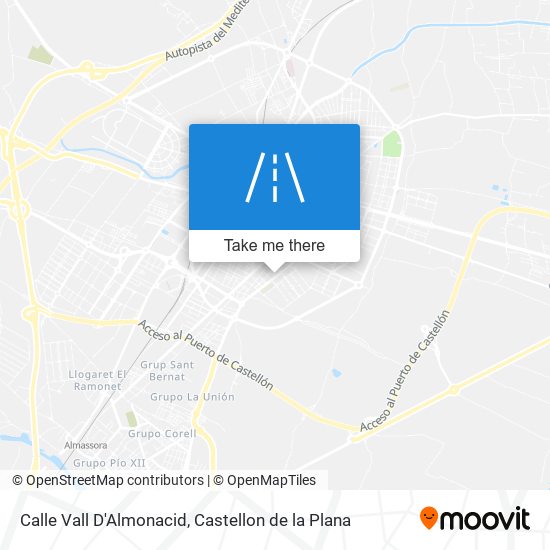 mapa Calle Vall D'Almonacid