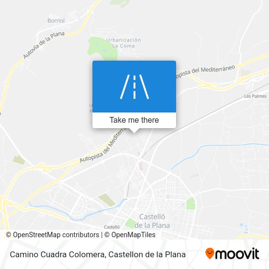 Camino Cuadra Colomera map