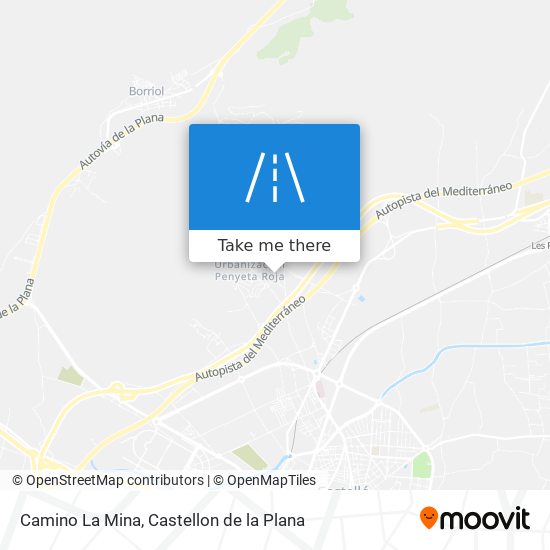 mapa Camino La Mina