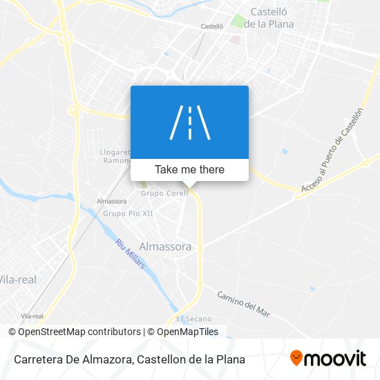 Carretera De Almazora map