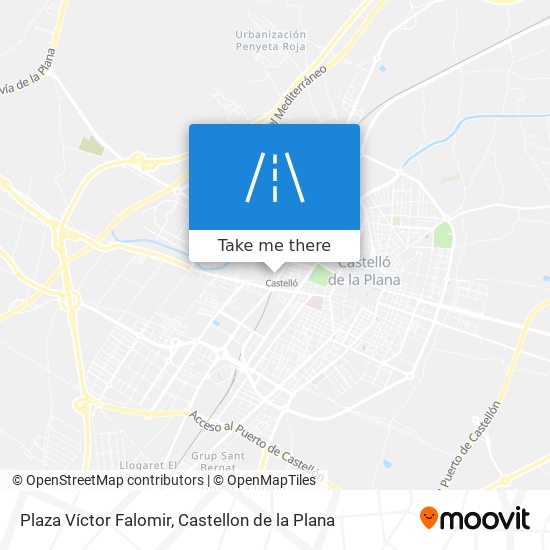 mapa Plaza Víctor Falomir