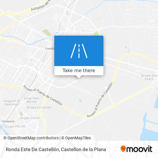 mapa Ronda Este De Castellón