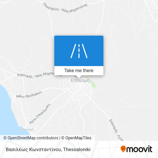 Βασιλέως Κωνσταντίνου map