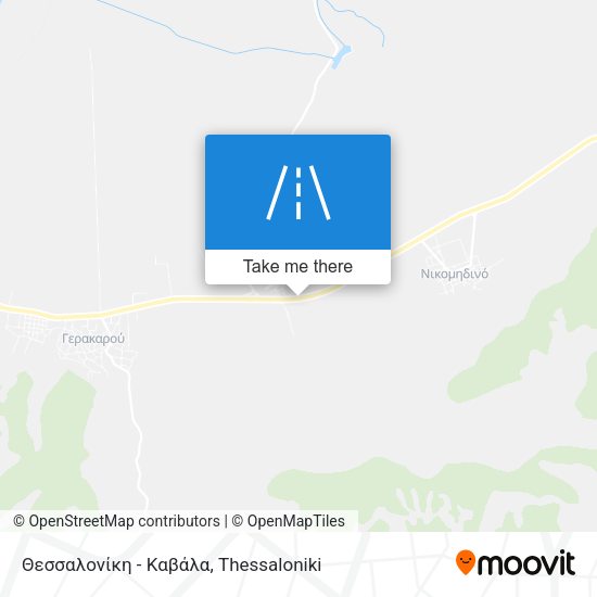 Θεσσαλονίκη - Καβάλα map
