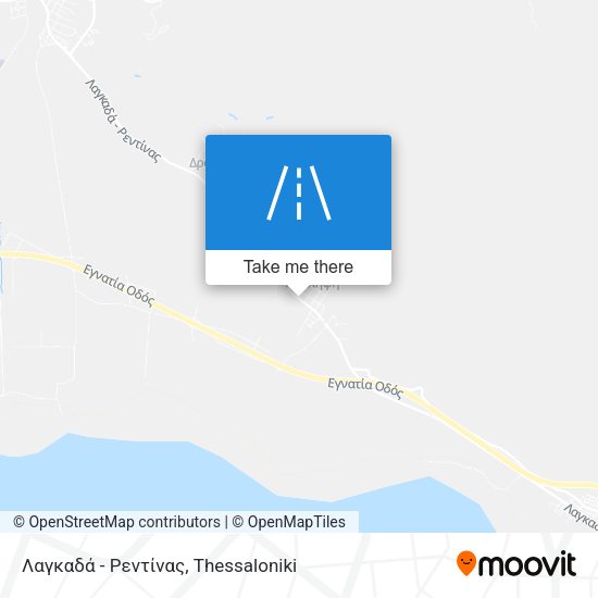 Λαγκαδά - Ρεντίνας map