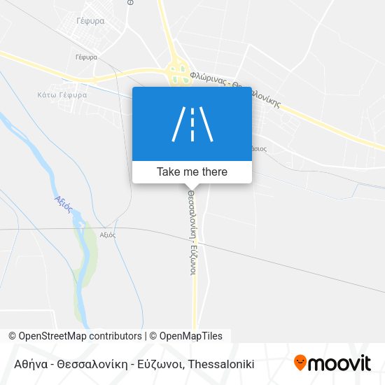 Αθήνα - Θεσσαλονίκη - Εύζωνοι map