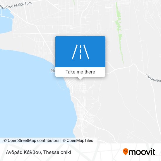 Ανδρέα Κάλβου map