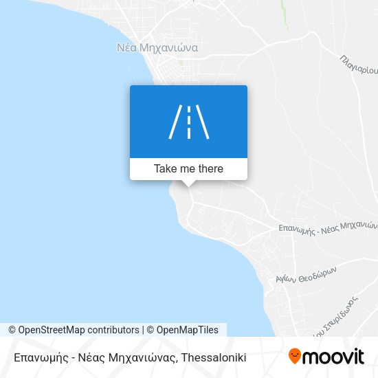 Επανωμής - Νέας Μηχανιώνας map