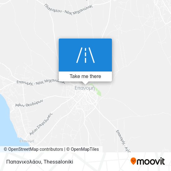 Παπανικολάου map