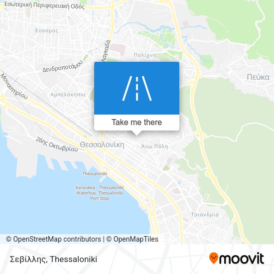 Σεβίλλης map