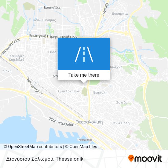Διονύσιου Σολωμού map