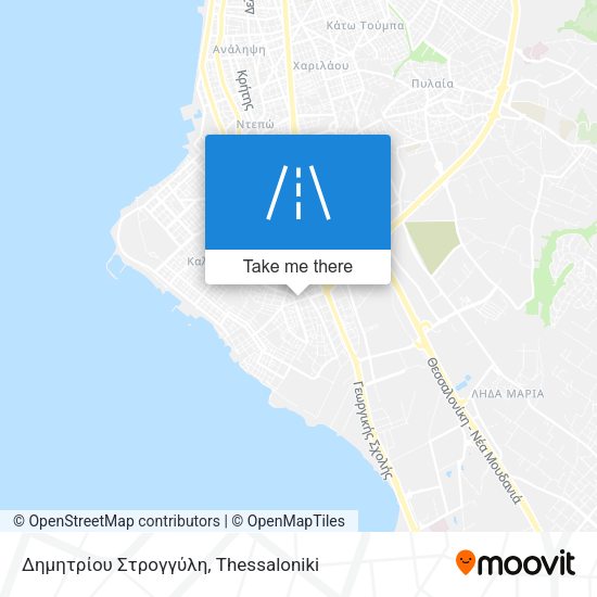 Δημητρίου Στρογγύλη map