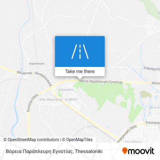 Βόρεια Παράπλευρη Εγνατίας map
