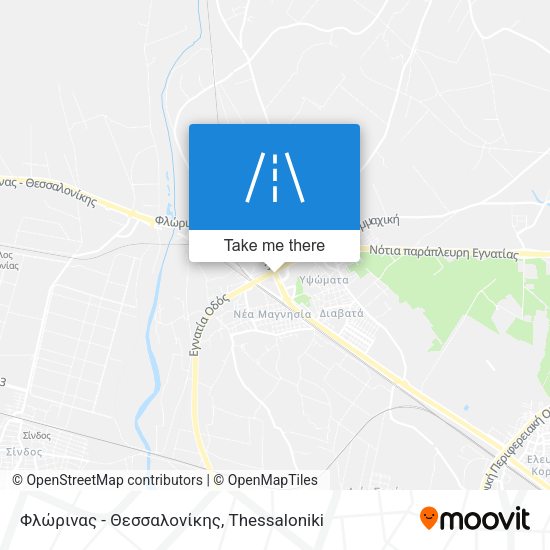 Φλώρινας - Θεσσαλονίκης map
