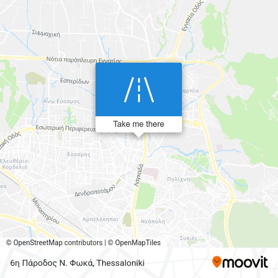 6η Πάροδος Ν. Φωκά map