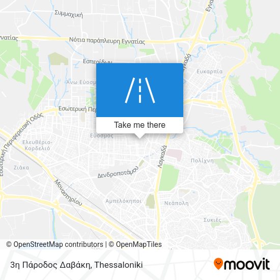 3η Πάροδος Δαβάκη map