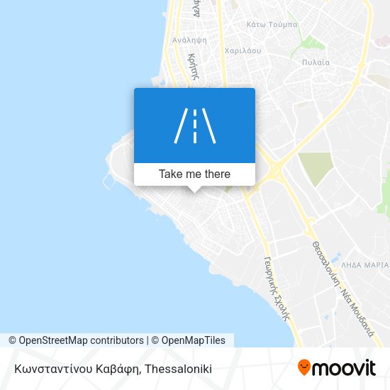 Κωνσταντίνου Καβάφη map