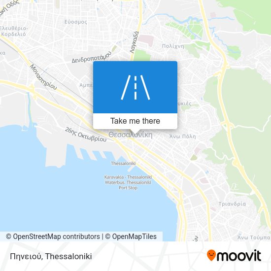 Πηνειού map
