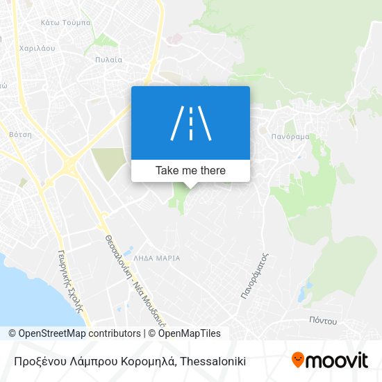 Προξένου Λάμπρου Κορομηλά map