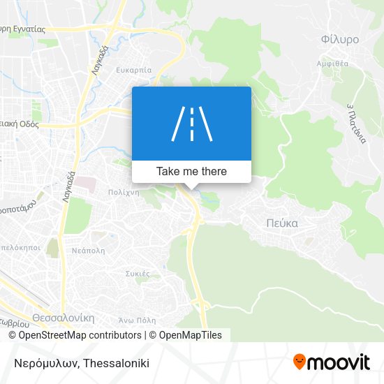 Νερόμυλων map