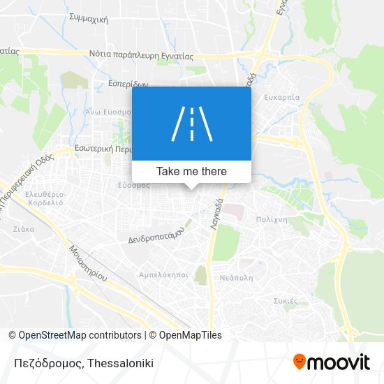 Πεζόδρομος map