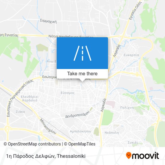 1η Πάροδος Δελφών map