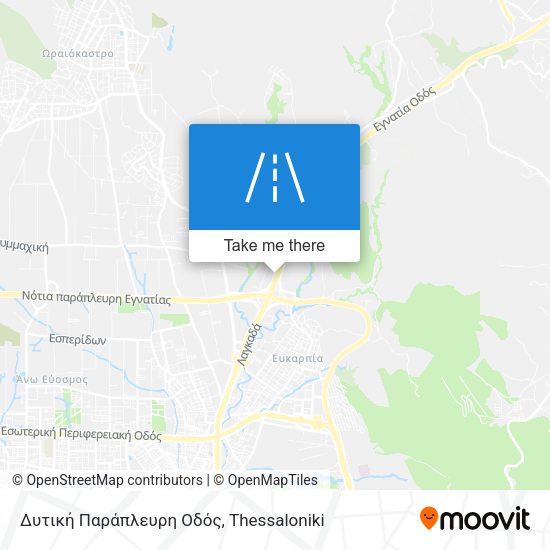 Δυτική Παράπλευρη Οδός map
