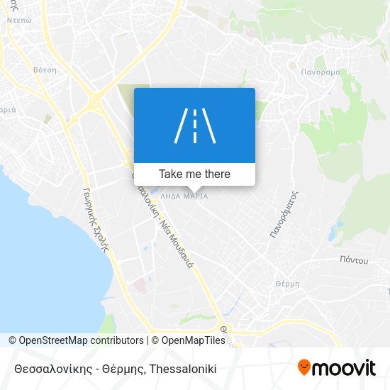 Θεσσαλονίκης - Θέρμης map