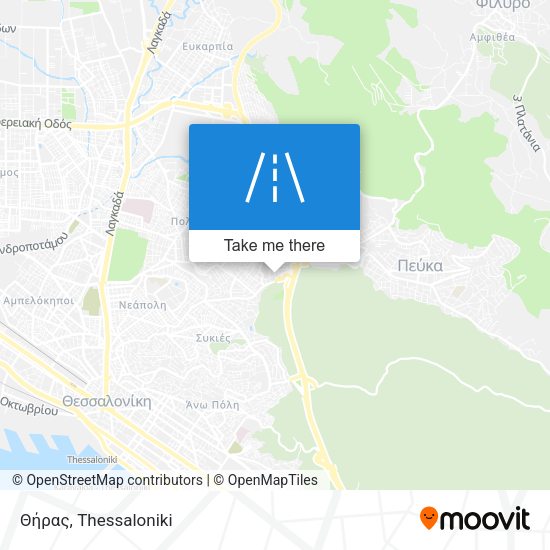 Θήρας map