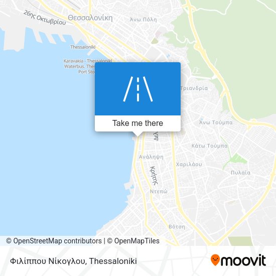 Φιλίππου Νίκογλου map