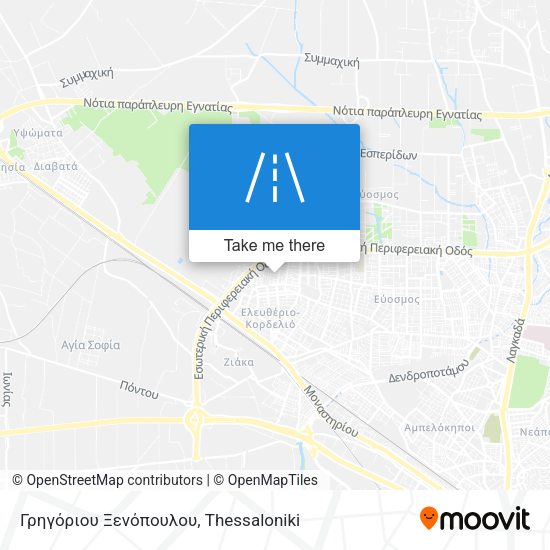 Γρηγόριου Ξενόπουλου map