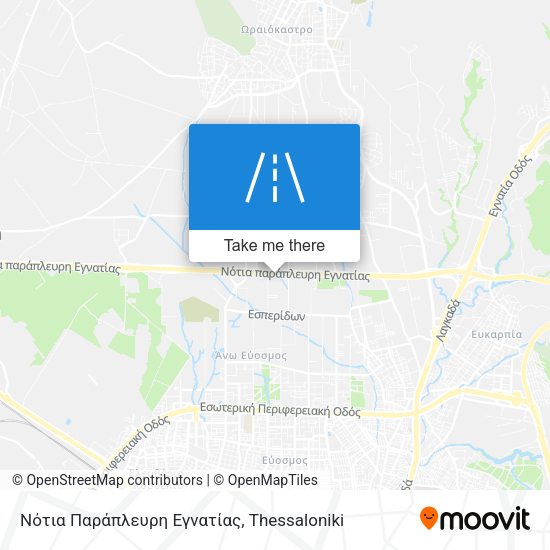 Νότια Παράπλευρη Εγνατίας map