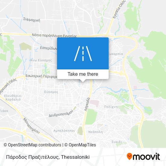 Πάροδος Πραξιτέλους map