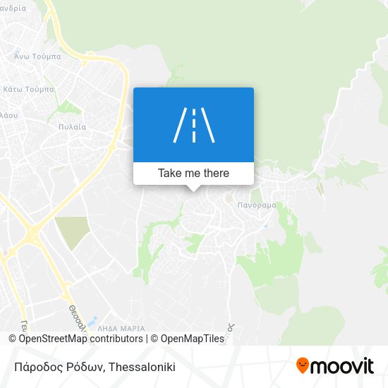 Πάροδος Ρόδων map