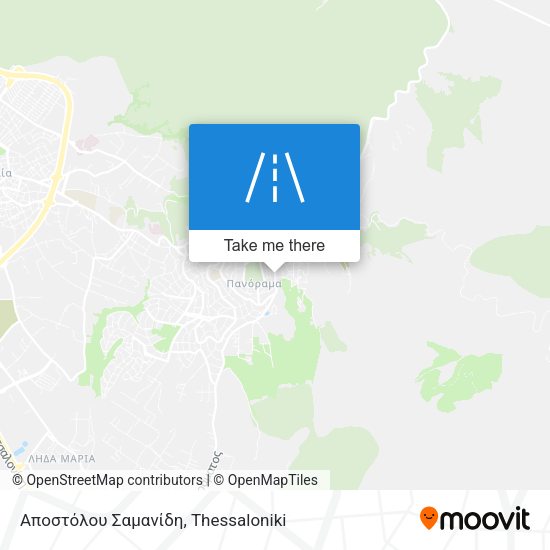 Αποστόλου Σαμανίδη map