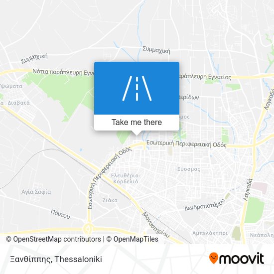 Ξανθίππης map