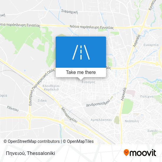 Πηνειού map