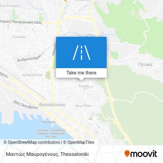 Μαντώς Μαυρογένους map