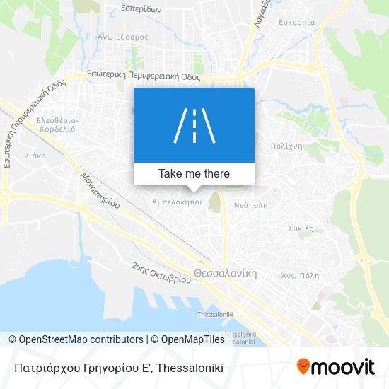 Πατριάρχου Γρηγορίου Ε' map