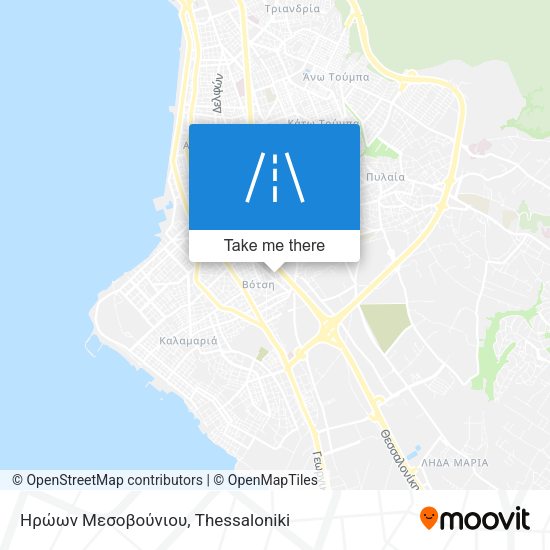 Ηρώων Μεσοβούνιου map