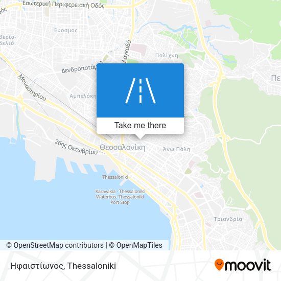 Ηφαιστίωνος map