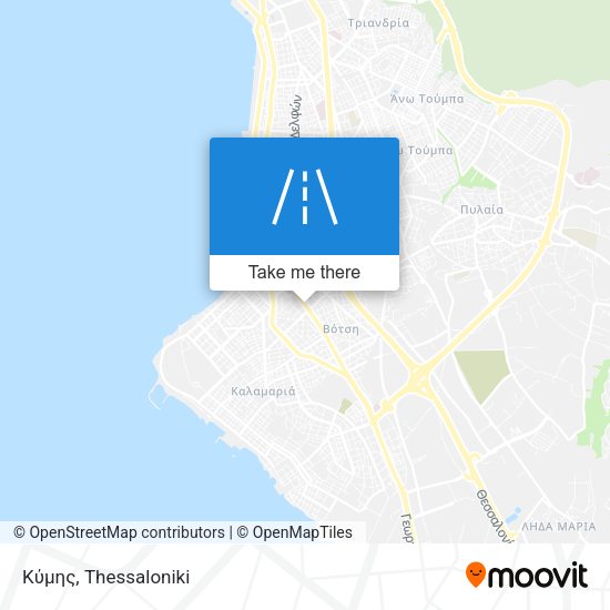 Κύμης map