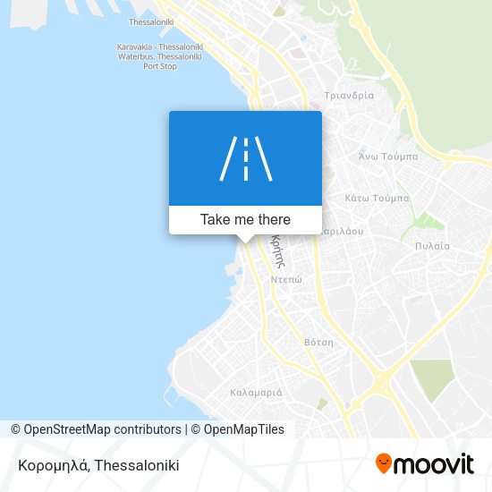 Κορομηλά map
