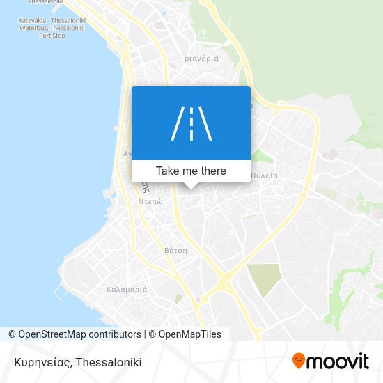 Κυρηνείας map