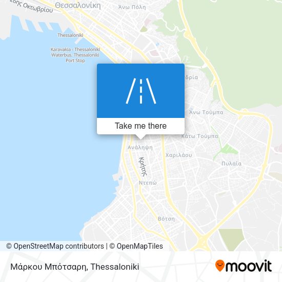 Μάρκου Μπότσαρη map