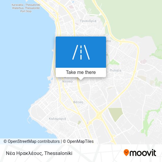 Νέα Ηρακλέους map