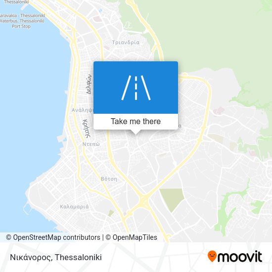 Νικάνορος map