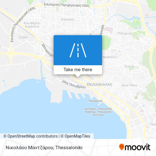 Νικολάου Μαντζάρου map