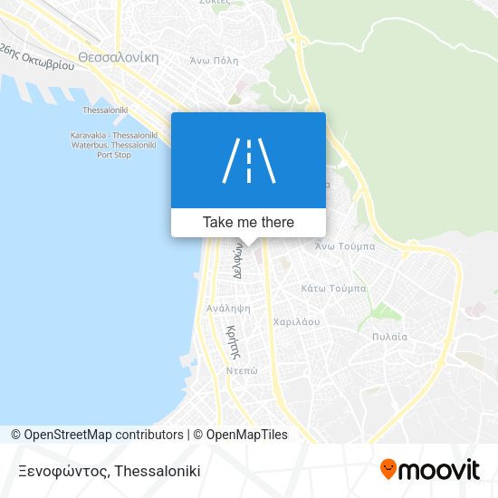 Ξενοφώντος map