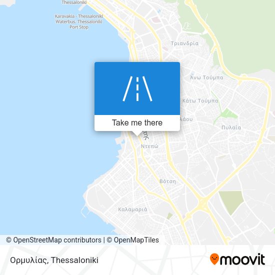 Ορμυλίας map